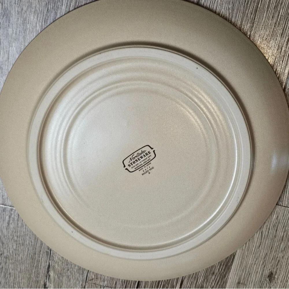 NORITAKE BOULDER RIDGE Platter Large Dinner Plate 12.5 inches
